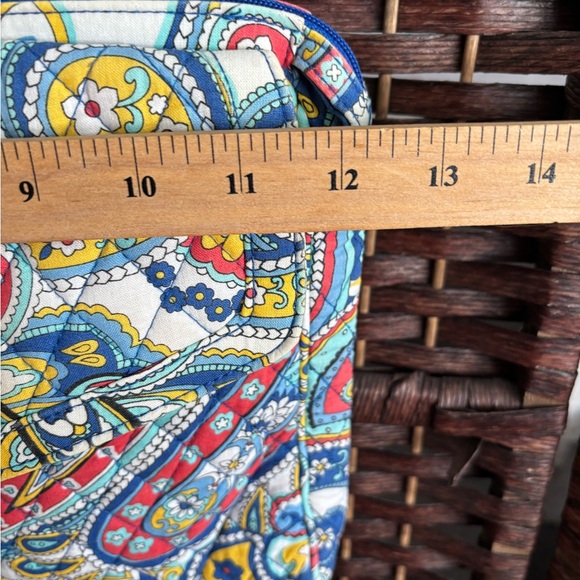 Vera Bradley Colorful Marina Paisley Crossbody Bag Purse Quilted 12x9 Maximalist - Picture 8 of 14